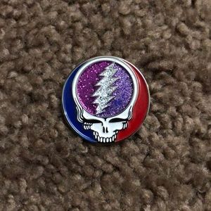 Grateful Dead stealie pin